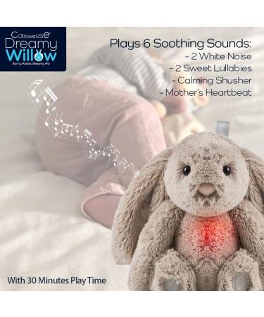 Callowesse Dreamy Willow Bunny Baby Sleep Aid with Smart Cry Sensor - 6 Soothing Sounds and Night Light - Buy Online on SooperMarket.com