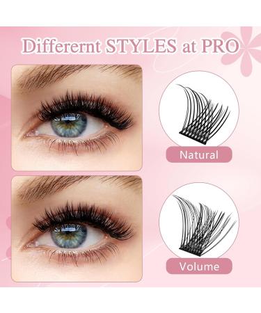 DIY Lash Extension Kit Cluster Lashes Kit with 72 Pcs Lash Clusters Lash Bond Remover Eyelash Applicator Beginner DIY Lashes Kit Easy to Use (Volume Style) DIY Lash Kit Volume Kit (Clear Glue) - Buy Online on SooperMarket.com