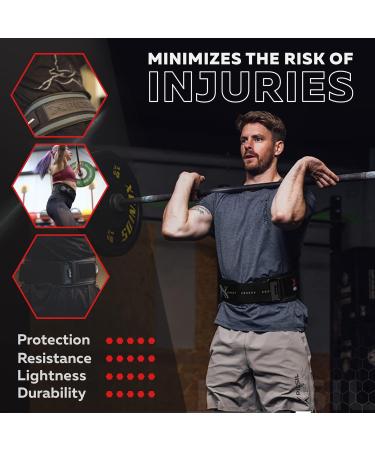 Picsil Lumbar Belt for Weightlifting - Ideal for Squats Cross Lifting & Lunges | Customizable 3 Colors 5 Sizes | International Shipping Available - Buy Online on SooperMarket.com