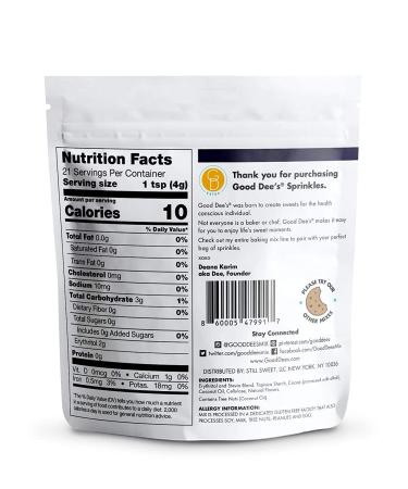 Good Dee's Sugar Free Sprinkles - It's A Circus 3 oz | Keto & Diabetic-Friendly - Buy Online on SooperMarket.com