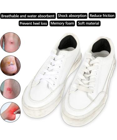 WLLHYF Heel Pads 2 Pairs - Self-Adhesive Shoe Repair and Anti-Slip Grips for Men and Women - Black - Buy Online on SooperMarket.com