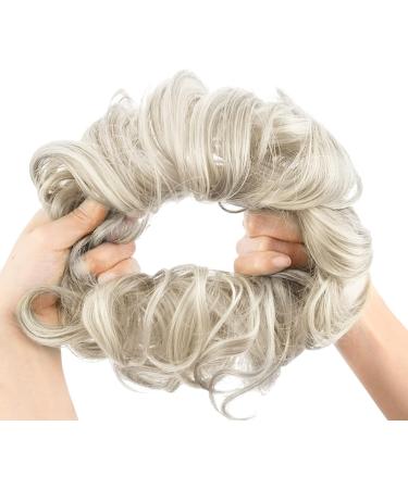 Vlasy Messy Bun Hair Piece | Curly Wavy Scrunchies Extensions Synthetic Chignons | 60g 111# Hair Accessories for Women and Girls - Buy Online on SooperMarket.com
