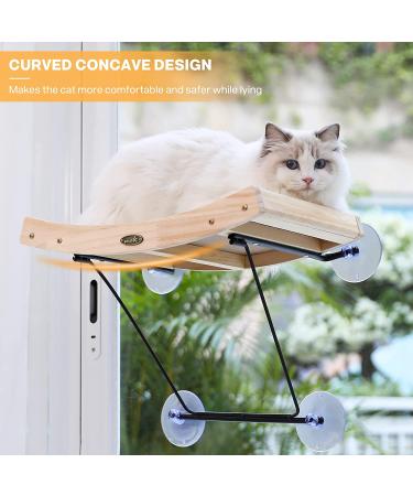 Pecute Cat Window Perch Sisal Scratcher 2-in-1 Hammock Seat | Heavy-Duty Suction Cups | Holds up to 30lbs - Buy Online on SooperMarket.com