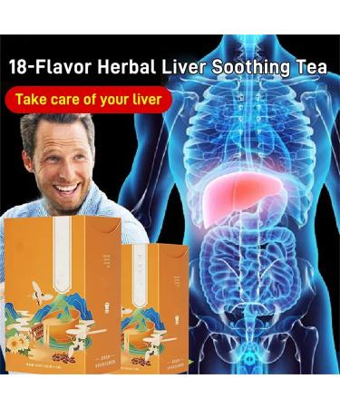 Daily Liver Nourishing Tea 18-Flavor Herbal Chrysanthemun Cassia Seeds Liver Soothing Tea Everyday Nourishing Liver Tea (1 Box) - Buy Online on SooperMarket.com