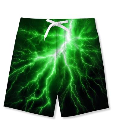 Newistar swimming trunks boys 3D printing fast drying bathrooms with mesh feed summer beach short pants swimming pants children 8-16 years 12-14 years flash 2