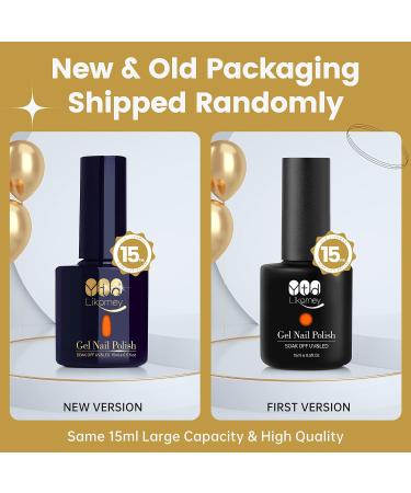 YTD Likomey Glow in the Dark Gel Nail Polish 15ml Neon Orange - Luminous UV Manicure Gel for Fluorescent Bright Nails | 0.50 Fl Oz - Buy Online on SooperMarket.com