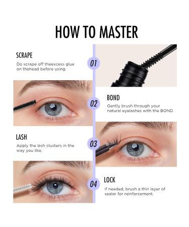 BEYELIAN 168 Pcs Lash Clusters Kit - Strong Hold Individual Cluster Lashes with Bond, Sealant & Mascara Wand - 10-16mm Length - Buy Online on SooperMarket.com