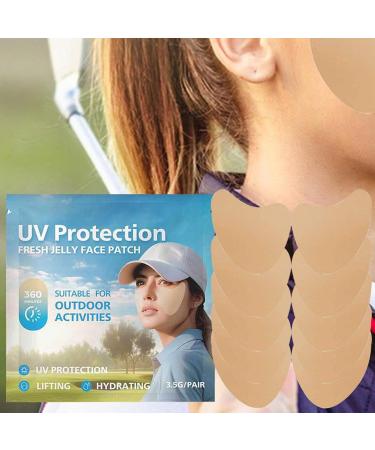 Sun Patch for Face Golf 5pair Facial Sunscreen Patch Clear UV Facial Golf Patches UV Protection Face Outdoor Protection Sun Patch for Sun Protection - Buy Online on SooperMarket.com
