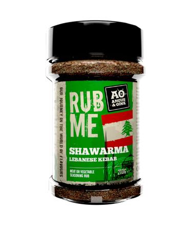 Angus & Oink | Shawarma Lebanese Kebab Rub | Meat or Vegetable Seasoning Rub | Perfect For Lamb or Vegetables | Ideal for Grilling Smoking & Oven | 220g