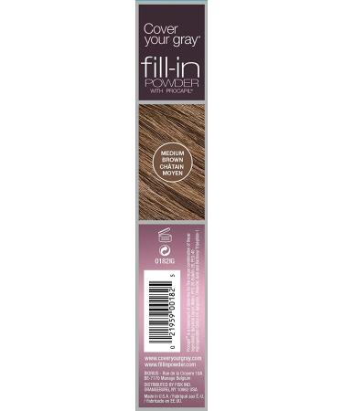 Cover Your Gray Fill In Powder - Medium Brown (Pack of 6) - Instant Root Touch-Up Solution - Buy Online on SooperMarket.com