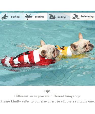 Fragralley Medium Dog Life Jacket in Bright Red | Swimming Safety Vest with Rescue Handle and High Visibility | Superior Buoyancy for Summer Adventures - Buy Online on SooperMarket.com