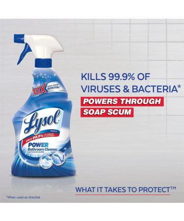 Lysol Power Bathroom Cleaner Spray Island Breeze 22oz (Pack of 4) - 88oz Total - Buy Online on SooperMarket.com