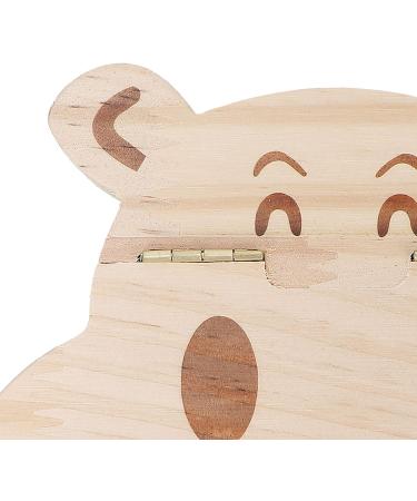 Hippo Shaped Baby Tooth Fairy Box - Keepsake Organizer for Lost Teeth - English Words Baby Shower Gift - Buy Online on SooperMarket.com
