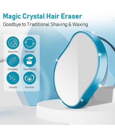 Upgrade Crystal Hair Eraser - Painless Hair Removal Tool for Women and Men - Buy Online on SooperMarket.com