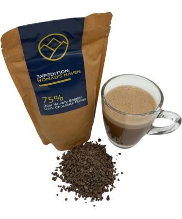 Luxury Hot Chocolate - Real 75% Belgian Chocolate Flakes - 750g - Buy Online on SooperMarket.com