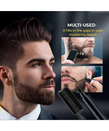 4 Points Multi-Use Waterproof Eyebrow & Beard Filling Pen Kit - Natural Black #05 for Men & Women | Best Eyebrow Pencil & Beard Filler - Buy Online on SooperMarket.com