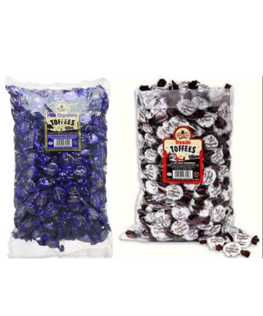 Walkers Milk Choc Cover Toffee & Walkers Treacle Toffees 500 Gram Each Delicious Tasty And Twisty Treat Gift Hamper For Birthday Christmas Sold By Kidzbuzz