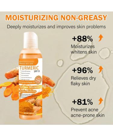 Turmeric Oil Turmeric Face Serum Dark Spot Correcting Glow Serum Reduces Age Spots Sun Spot Improve Brightening Moisturzing Body Face Oils and Serums (Turmeric Oil) - Buy Online on SooperMarket.com