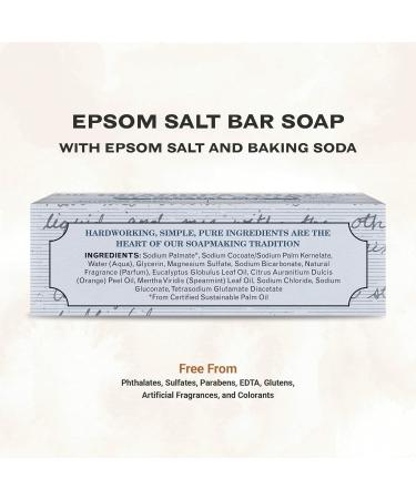Grandpa Soap Epsom Salt Bar Soap - Deep Cleansing Vegan Soap for Face & Body 4.25 Oz (4 Pack) - Removes Dirt Grease & Grime - Buy Online on SooperMarket.com