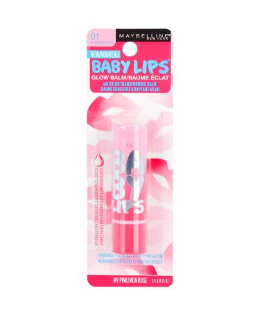 Maybelline New York Baby Lips Glow Lip Balm My Pink 2 Count