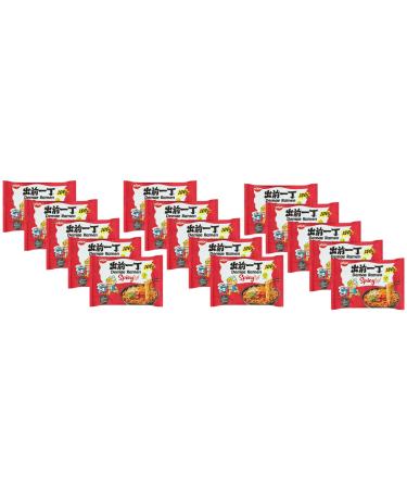 CNMART Japanese Demae Ramen Instant Noodles Spicy Flavour 100g (Pack of 15)