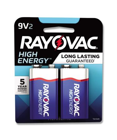 Rayovac Alkaline 9Volts Battery 2 Pack