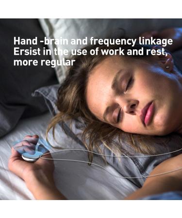 Handheld Microcurrent Sleep Aid Device for Deep Relaxation and Anxiety Relief - USB Charging, Improve Sleep Quality for Patients with Insomnia (Silver) - Buy Online on SooperMarket.com