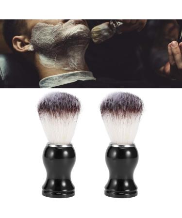 2 Pack Men's Shaving Brush - Portable Soft Nylon for Wet Shaving & Beard Foam | Barber Shop Tool - Buy Online on SooperMarket.com