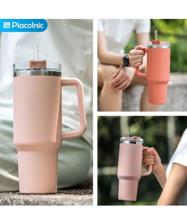 10 Pack Replacement Straws for Stanley 40 oz 30 oz Tumbler 12 inch Long Reusable Plastic Colorful Straws with Cleaning Brush and 2 Straw Cover Compatible with Stanley Cup Mug Accessories - Buy Online on SooperMarket.com