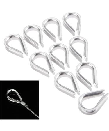 Mtsooning 10PCS Stainless Steel Rope Thimble Rigging Wire Chain Clamp Clip for Sailing Boat Anchor Fishing - Ideal for Commercial & Industrial Applications - Buy Online on SooperMarket.com