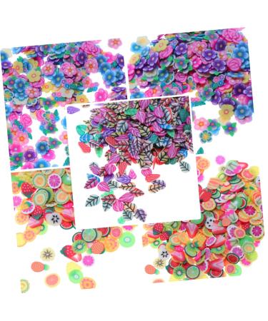 Beavorty 3 Packs Fruit Slices for Nail Art Nail Art Decoration Clay Slices Nail Art Slices Crystal Mud