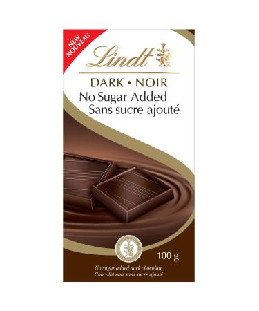 Lindt No Sugar Added Dark Chocolate Bar 100 Grams