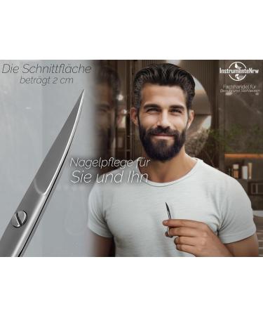 Extra Large Finger Eye Nail Scissors - Curved Cut Stainless Steel for Perfect Manicure - Buy Online on SooperMarket.com