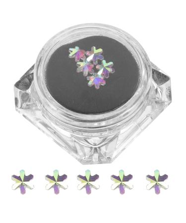 Healvian DIY Tooth Gem Plastic Tooth Ornaments Artificial Crystal Tooth Decor with Storage Box Women Girls Shining Smile Decor for Reflective Teeth Ornament Colorful 0.5x0.5cm