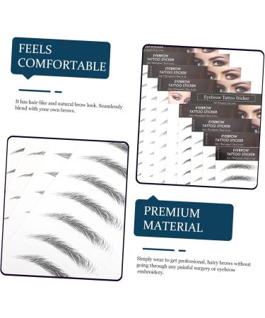 WOFASHPURET Hair- Eyebrows Stickers 10pcs Imitation Eco Eyebrow Sticker 3d Beauty Stickers Eyebrow Lines Natural Eyebrow Tattoo - Buy Online on SooperMarket.com