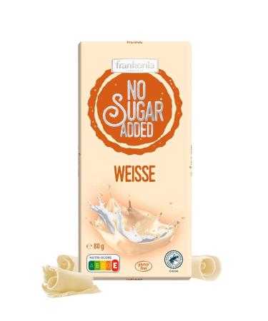 Buy Frankonia No Sugar Added White Chocolate - Gluten-Free 80g | International Shipping Available - Buy Online on SooperMarket.com