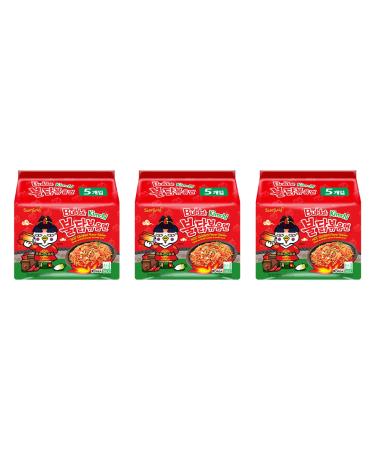 Samyang Kimchi Flavour Hot Chicken Noodle Ramen (Pack of 15) by CNMART
