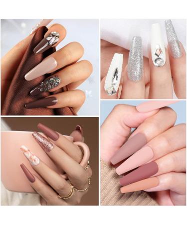 Yueshop White Beige Collection Gel Nail Polish Set - 6 Nude & Natural Skin Tone Colors - Soak Off UV LED Lamp - Manicure Kit 8ml x 6 - Buy Online on SooperMarket.com
