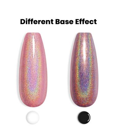 Holographic Mermaid Unicorn Glitter Gel Nail Polish - RAR73 (Rose Gold) | Spring and Summer Ready - Buy Online on SooperMarket.com