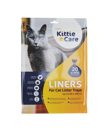 Pack of 20 XL Kittie Care Cat Litter Liners for Extra Large Box