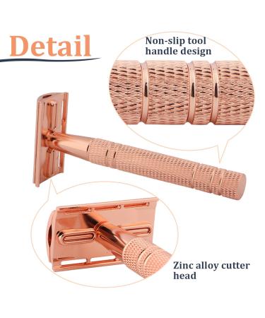Premium Stainless Steel Double Edge Safety Razor for Men - Smooth Close Shave | Detachable Single Blade Razor - Buy Online on SooperMarket.com