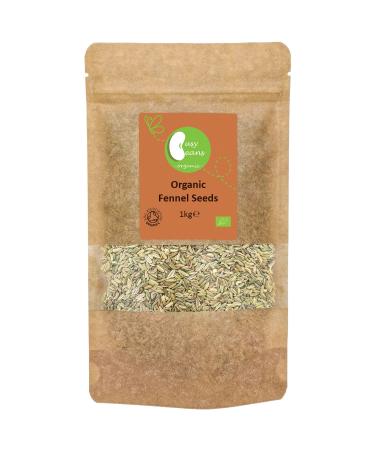Organic Fennel Seeds - Certified Organic - by Busy Beans Organic (1kg)