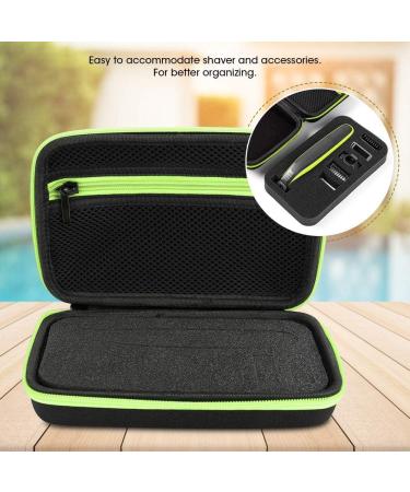 Shop QP2520/90/70 Nylon TPU Shaving Bag | Electric Shaver Storage Organizer for Men - Black Green - Buy Online on SooperMarket.com