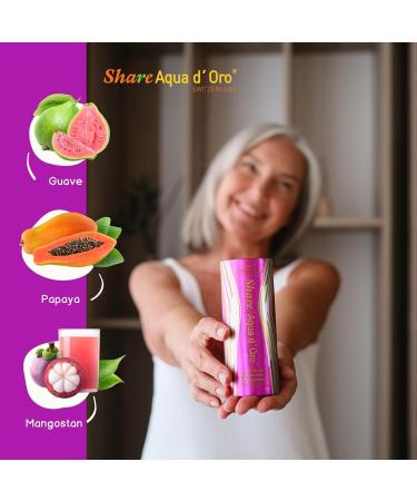 Shareeaqua d'Oro: Fermented Fruit & Vegetable Superfood Drink | 12 x 240ml | Vital Everyday Health | Ideal for Travel & Fasting - Buy Online on SooperMarket.com