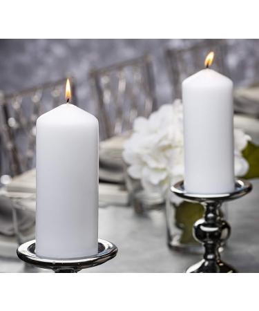 Buy Ivyline White Pillar Candle 250x80mm | Premium Quality Candle for Home D cor | International Shipping - Buy Online on SooperMarket.com