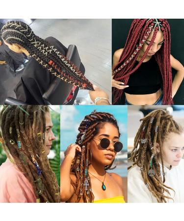 Dreadlock Braids Hair Accessories - Silver/Gold Shimmer Stretch Elastic Cord for African Braid Styling - 5M - Buy Online on SooperMarket.com