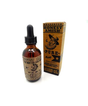 Honest Amish Pure Beard Oil - 2 Ounce - Fragrance Free | Natural Beard Care - Buy Online on SooperMarket.com