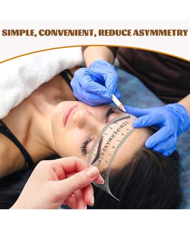 Milisten Eyebrow Stencil & Shaping Template - Reusable Microblading Ruler for DIY Makeup - Buy Online on SooperMarket.com