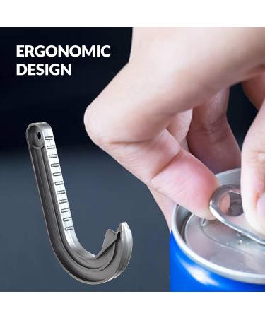 SUL Ring Pull Can Opener Designed for Weak Hands Weak Grip or Limited Dexterity Arthritis Elderly Children and Anyone with Low Strength Makes Easy Work of Opening Cans jar (Silver) - Buy Online on SooperMarket.com