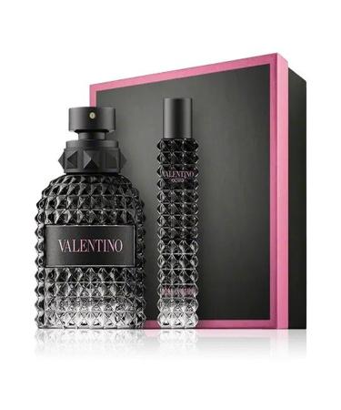 Valentino Uomo Born in Roma 2-Piece Travel Gift Set For Men (3.4 Oz Eau De Toilette Spray + 0.50 Oz Travel Spray)